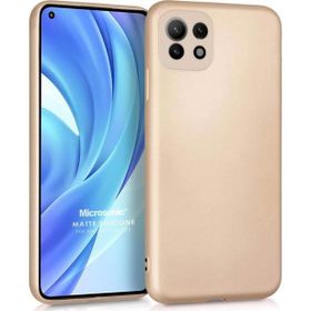 Microsonic Matte Silicone Xiaomi Mi 11 Lite Gold Cep Telefonu Kılıfı