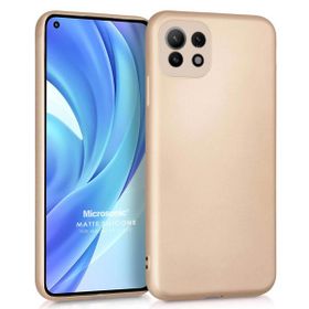 Microsonic Matte Silicone Xiaomi Mi 11 Lite Gold Cep Telefonu Kılıfı