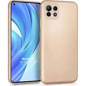 Microsonic Matte Silicone Xiaomi Mi 11 Lite Gold Cep Telefonu Kılıfı