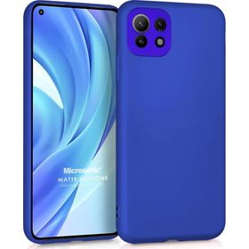 Microsonic Matte Silicone Xiaomi Mi 11 Lite Mavi Cep Telefonu Kılıfı