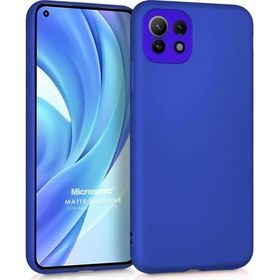Microsonic Matte Silicone Xiaomi Mi 11 Lite Mavi Cep Telefonu Kılıfı