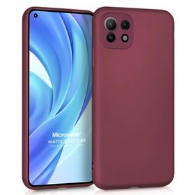 Microsonic Matte Silicone Xiaomi Mi 11 Lite Mor Cep Telefonu Kılıfı