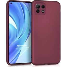 Microsonic Matte Silicone Xiaomi Mi 11 Lite Mor Cep Telefonu Kılıfı