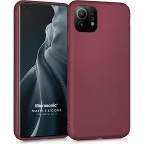 Microsonic Matte Silicone Xiaomi Mi 11 Mor Cep Telefonu Kılıfı