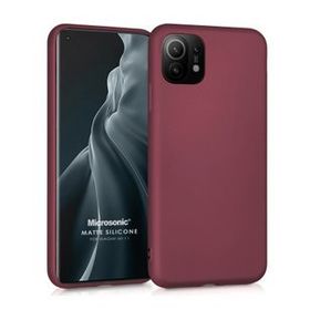 Microsonic Matte Silicone Xiaomi Mi 11 Mor Cep Telefonu Kılıfı