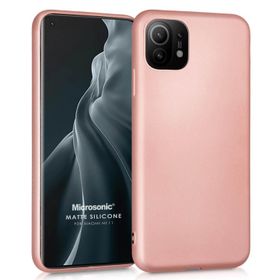 Microsonic Matte Silicone Xiaomi Mi 11 Rose Gold Cep Telefonu Kılıfı