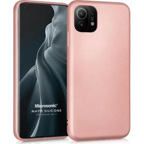 Microsonic Matte Silicone Xiaomi Mi 11 Rose Gold Cep Telefonu Kılıfı