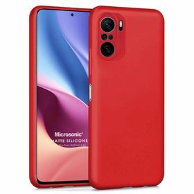 Microsonic Matte Silicone Xiaomi Mi 11i Kırmızı Cep Telefonu Kılıfı