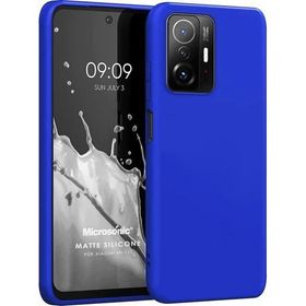 Microsonic Matte Silicone Xiaomi Mi 11T Pro 5G Mavi Cep Telefonu Kılıfı