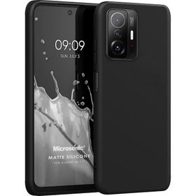 Microsonic Matte Silicone Xiaomi Mi 11T Pro Siyah Kılıf