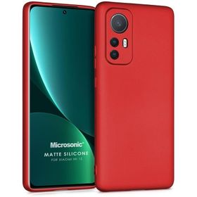 Microsonic Matte Silicone Xiaomi Mi 12 Cep Telefonu Kılıfı