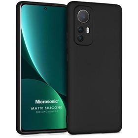 Microsonic Matte Silicone Xiaomi Mi 12 Cep Telefonu Kılıfı