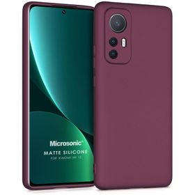 Microsonic Matte Silicone Xiaomi Mi 12 Cep Telefonu Kılıfı