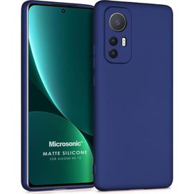 Microsonic Matte Silicone Xiaomi Mi 12 Lacivert Cep Telefonu Kılıfı