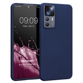Microsonic Matte Silicone Xiaomi Mi 12T Lacivert Kılıf