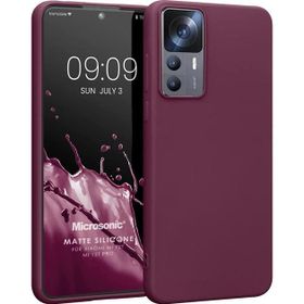 Microsonic Matte Silicone Xiaomi Mi 12T Mor Cep Telefonu Kılıfı