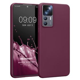 Microsonic Matte Silicone Xiaomi Mi 12T Mor Cep Telefonu Kılıfı