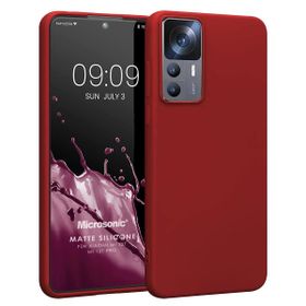 Microsonic Matte Silicone Xiaomi Mi 12T Pro Kırmızı Kılıf