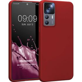Microsonic Matte Silicone Xiaomi Mi 12T Pro Kırmızı Kılıf