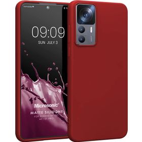 Microsonic Matte Silicone Xiaomi Mi 12T Pro Kırmızı Kılıf