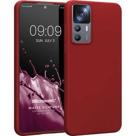Microsonic Matte Silicone Xiaomi Mi 12T Pro Kırmızı Kılıf