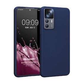 Microsonic Matte Silicone Xiaomi Mi 12T Pro Lacivert Kılıf