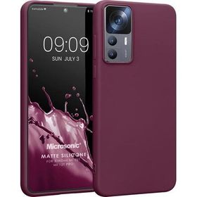 Microsonic Matte Silicone Xiaomi Mi 12T Pro Mor Cep Telefonu Kılıfı