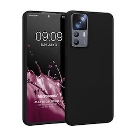 Microsonic Matte Silicone Xiaomi Mi 12T Pro Siyah Kılıf