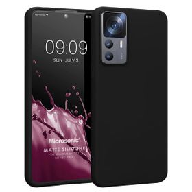 Microsonic Matte Silicone Xiaomi Mi 12T Pro Siyah Kılıf