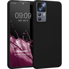 Microsonic Matte Silicone Xiaomi Mi 12T Pro Siyah Kılıf