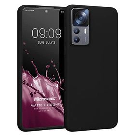 Microsonic Matte Silicone Xiaomi Mi 12T Siyah Kılıf