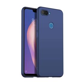 Microsonic Matte Silicone Xiaomi Mi 8 Lite Lacivert Kılıf
