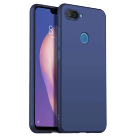 Microsonic Matte Silicone Xiaomi Mi 8 Lite Lacivert Kılıf