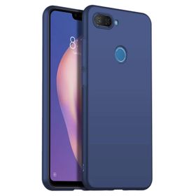 Microsonic Matte Silicone Xiaomi Mi 8 Lite Lacivert Kılıf