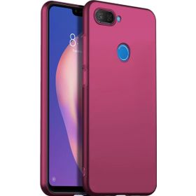 Microsonic Matte Silicone Xiaomi Mi 8 Lite Mor Kılıf