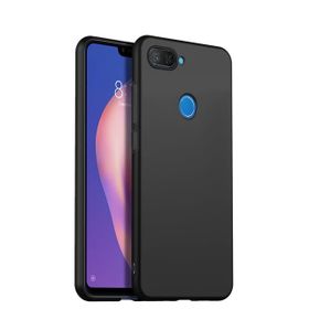 Microsonic Matte Silicone Xiaomi Mi 8 Lite Siyah Kılıf