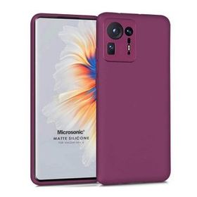 Microsonic Matte Silicone Xiaomi Mi Mix 4 Mor Cep Telefonu Kılıfı