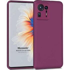 Microsonic Matte Silicone Xiaomi Mi Mix 4 Mor Cep Telefonu Kılıfı