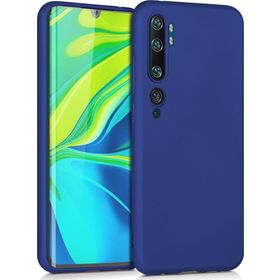 Microsonic Matte Silicone Xiaomi Mi Note 10 Lacivert Cep Telefonu Kılıfı