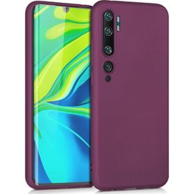 Microsonic Matte Silicone Xiaomi Mi Note 10 Mor Cep Telefonu Kılıfı