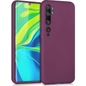 Microsonic Matte Silicone Xiaomi Mi Note 10 Mor Cep Telefonu Kılıfı