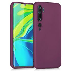 Microsonic Matte Silicone Xiaomi Mi Note 10 Mor Cep Telefonu Kılıfı