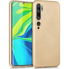 Microsonic Matte Silicone Xiaomi Mi Note 10 Pro Gold Cep Telefonu Kılıfı