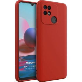 Microsonic Matte Silicone Xiaomi Poco C40 Kırmızı Kılıf