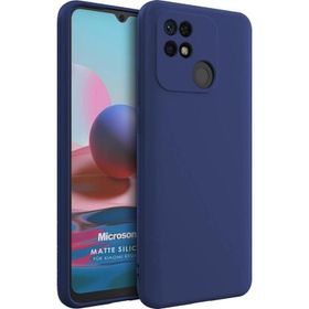 Microsonic Matte Silicone Xiaomi Poco C40 Lacivert Kılıf