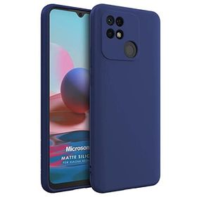 Microsonic Matte Silicone Xiaomi Poco C40 Lacivert Kılıf