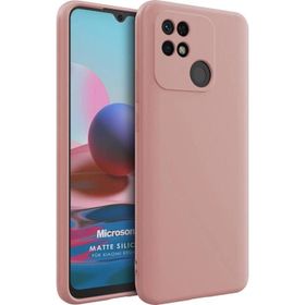 Microsonic Matte Silicone Xiaomi Poco C40 Rose Gold Cep Telefonu Kılıfı