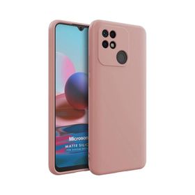Microsonic Matte Silicone Xiaomi Poco C40 Rose Gold Cep Telefonu Kılıfı