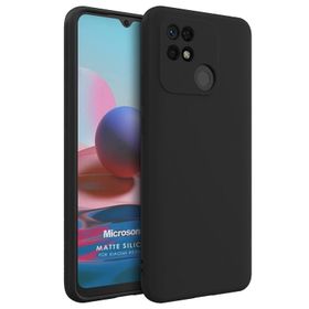 Microsonic Matte Silicone Xiaomi Poco C40 Siyah Kılıf