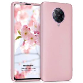 Microsonic Matte Silicone Xiaomi Poco F2 Pro Rose Gold Cep Telefonu Kılıfı